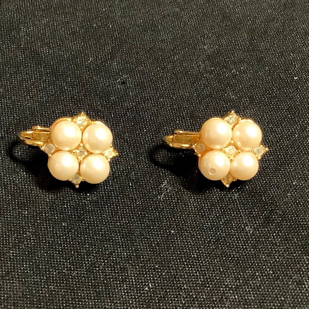 Vintage Faux Pearl Earrings
